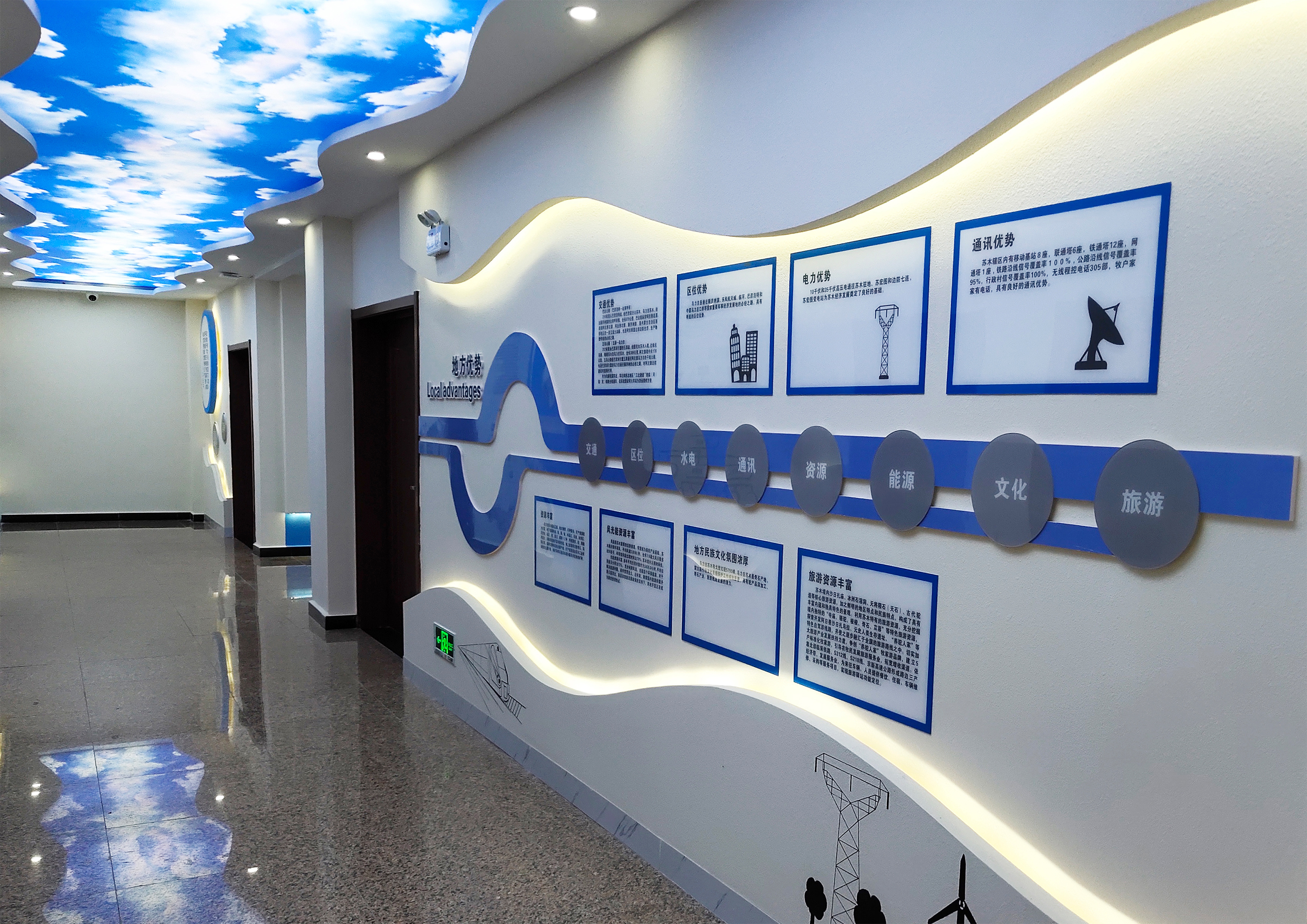 内蒙古高速额济纳,乌力吉服务区文化长廊设计